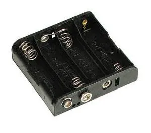 4 x AA Battery Holder with Clip Terminals