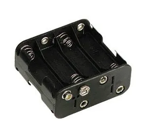 Battery holder 8 x AA with clip terminals