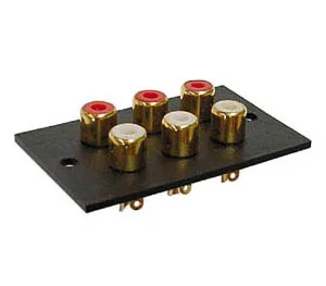 3X2 PANEL-MOUNT RCA SOCKET