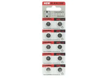 Set of 10 LR921/AG6 Alkaline Batteries - 1.5 V - Image 1
