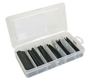 Black Heat-Shrink Tubing Set - 170 Pcs