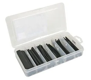 Black Heat-Shrink Tubing Set - 85 Pcs