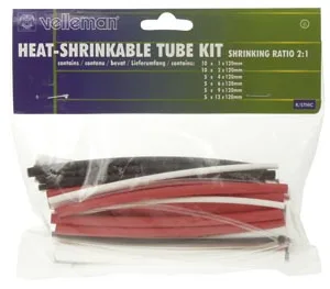 Assorted colour heat-shrink tubing set - 40 Pcs