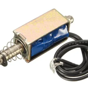 12 VDC pull solenoid - 10 mm stroke