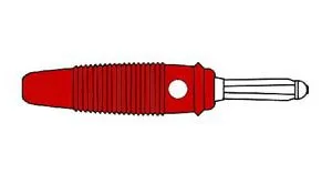 HIRSHMANN 4 mm Banana Plug - Red