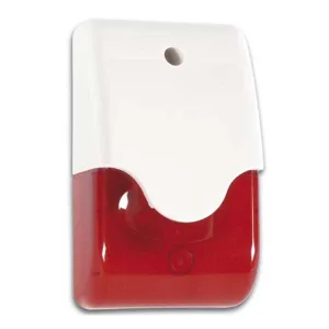 Alarm Siren with Red Flashing Beacon