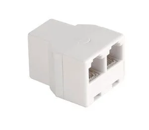 Triple telephone cable adapter 6P6C