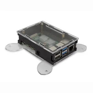 Clear Plastic VESA Case for Raspberry Pi 4