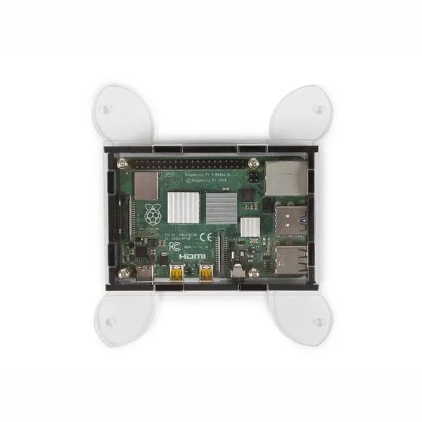 Clear Plastic VESA Case for Raspberry Pi 4 - Image 3