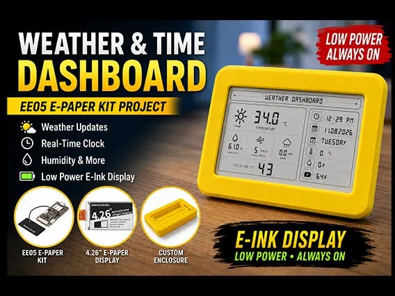 ePaper weather dashboard with XIAO EE05 and SenseCraft Seeedash