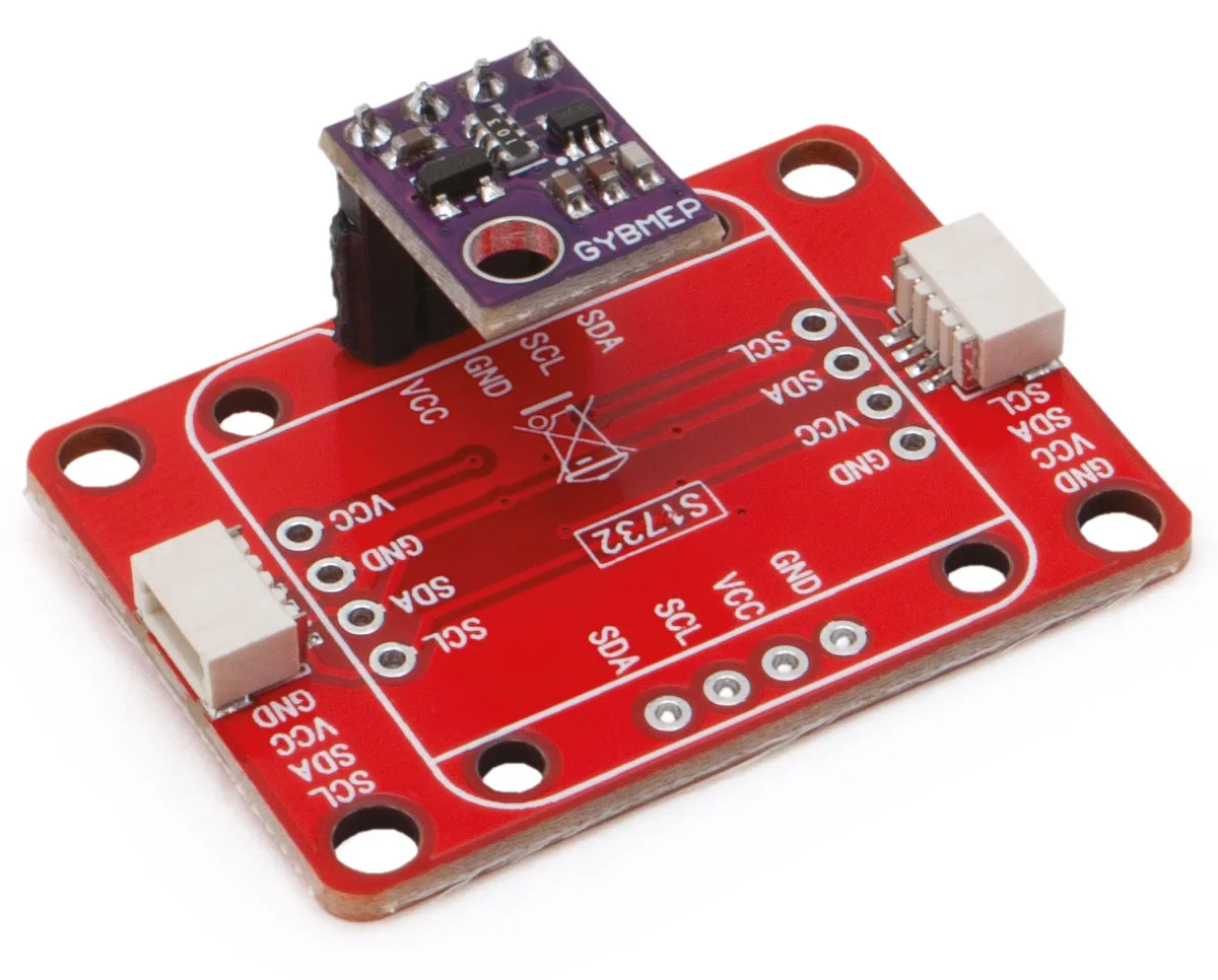 Adapter with an I²C BME280 sensor on a breakout board